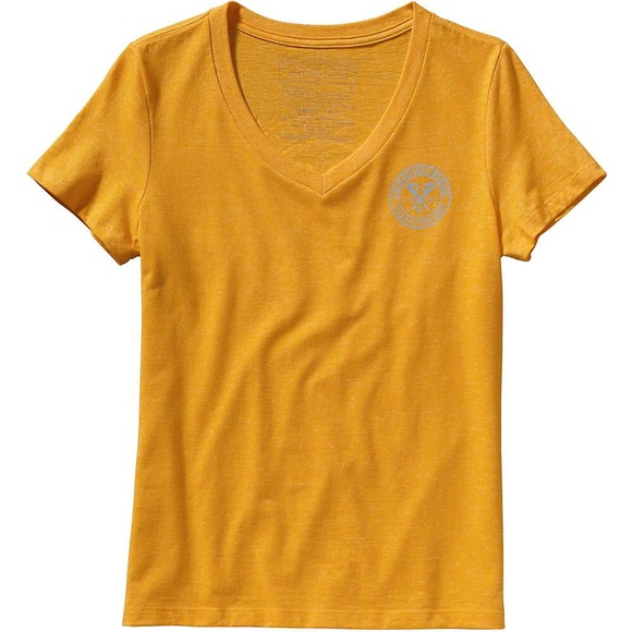 Patagonia Women’s X-Pitons Tupelo Yellow TShirt XL - Picture 1 of 2